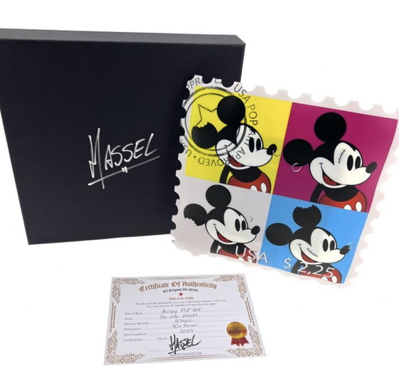 Image 1 of Ad Van Hassel : "Timbre de luxe, hommage à Mickey Mouse".