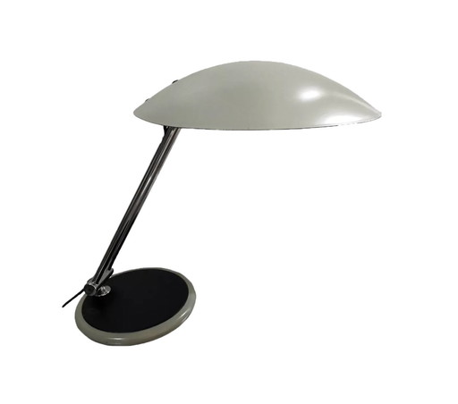 Lampe De Bureau Vintage • Soucoupe • Aluminor • Space Age • 1960