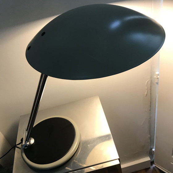 Image 1 of Lampe De Bureau Vintage • Soucoupe • Aluminor • Space Age • 1960