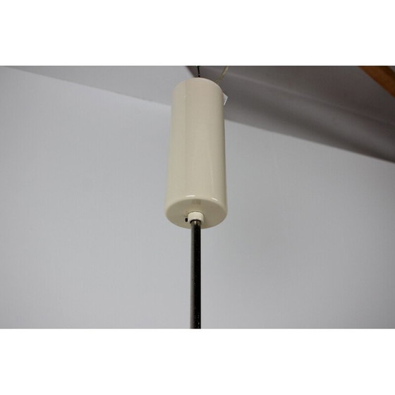 Image 1 of Lampe suspendue vintage en métal et verre, Tchécoslovaquie 1982s