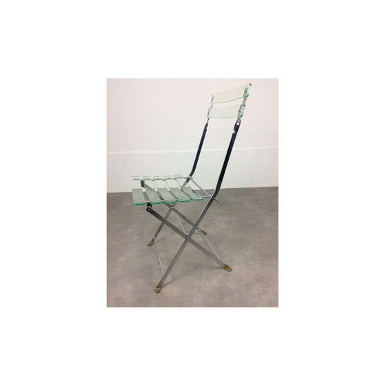 Image 1 of Chaise vintage en plexiglas par Lebovici et Berthet pour Marais International
