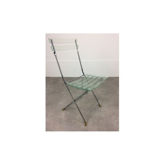Image 1 of Chaise vintage en plexiglas par Lebovici et Berthet pour Marais International