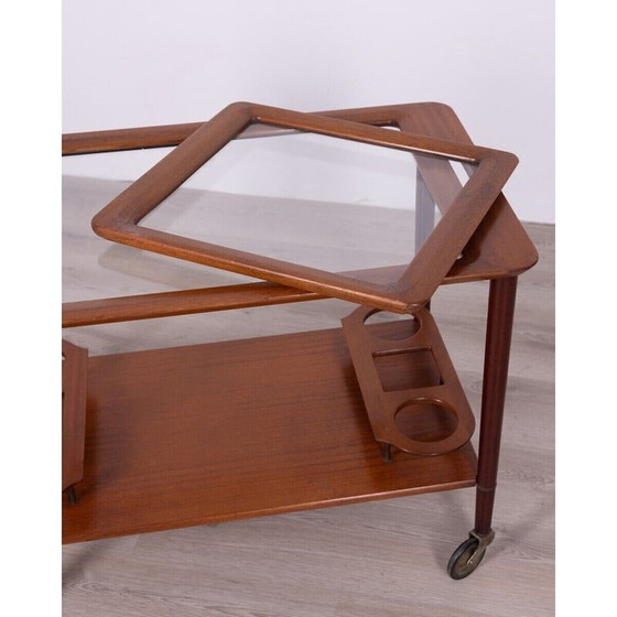 Image 1 of Chariot en bois vintage de Cesare Lacca, années 1950