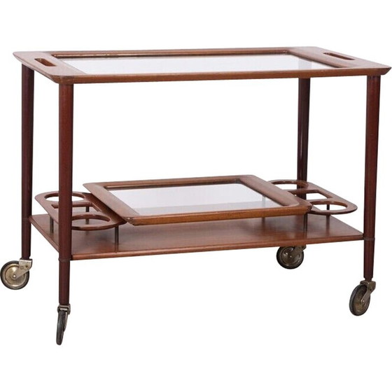 Image 1 of Chariot en bois vintage de Cesare Lacca, années 1950