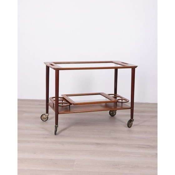 Image 1 of Chariot en bois vintage de Cesare Lacca, années 1950