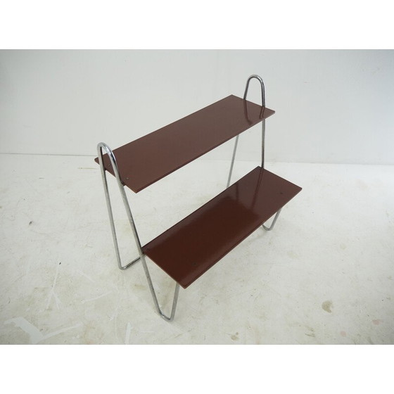 Image 1 of Porte-fleurs vintage en chrome et bakélite, 1950