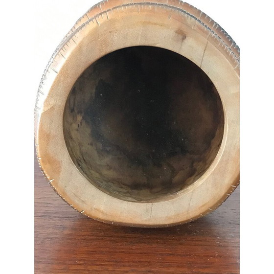 Image 1 of Boîte vintage en bois et cuir de Dan Karner, 1960