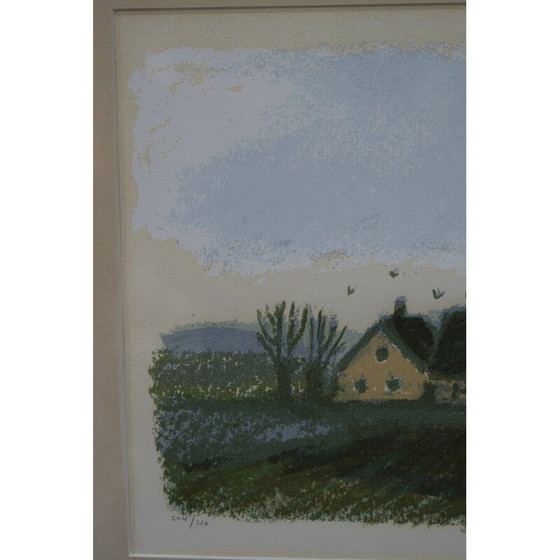 Image 1 of Lithographie vintage en couleur de Gustav Rudberg, 1970