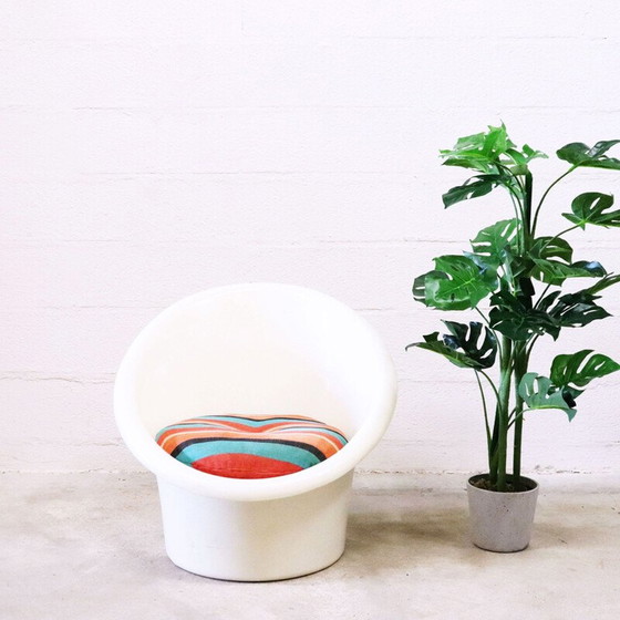 Image 1 of Fauteuil vintage par Ole Gjerlov-Knudsen & Torben Lind pour Ikea 1970