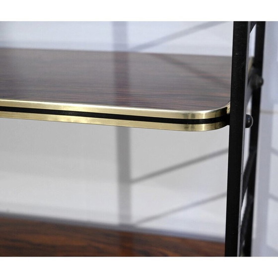 Image 1 of Paire d'étagères vintage en métal et stratifié, 1950