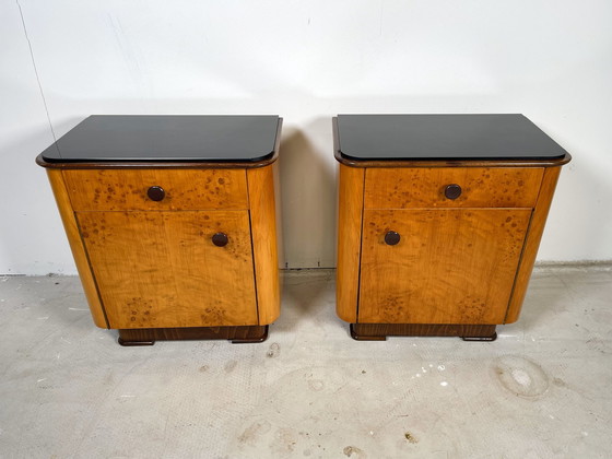 Image 1 of Set Nightstands Up Zavody, By Jindřich Halabala