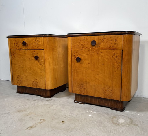 Set Nightstands Up Zavody, By Jindřich Halabala