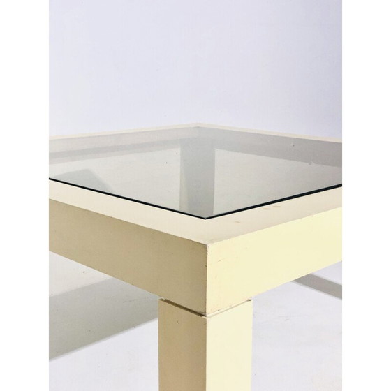 Image 1 of Table basse vintage en plastique et verre fumé, 1970