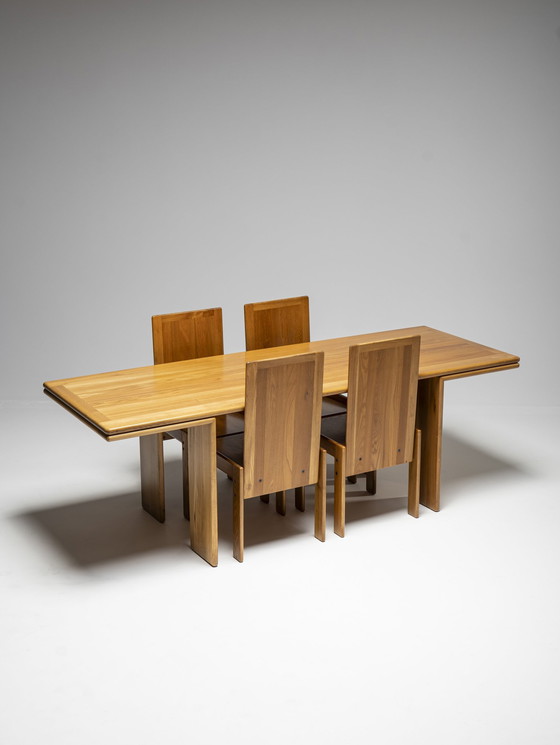 Image 1 of Table de salle à manger attribuée à Mario Marenco, Italie, années 1980