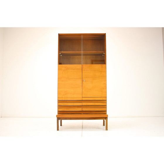Image 1 of Commode vintage en chêne et verre pour Znz, Tchécoslovaquie 1960
