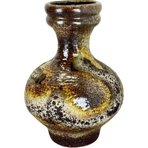 Vase vintage en céramique de lave grasse par Dümler et Breiden, Allemagne, années 1970