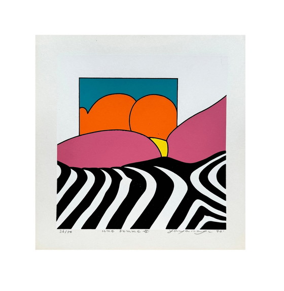 Image 1 of Une Femme • Tsuyoshi Yayanagi • Sérigraphie Originale • Pop Art • 1970