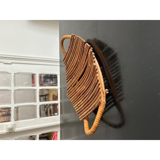 Image 1 of Panier en rotin vintage, 1950