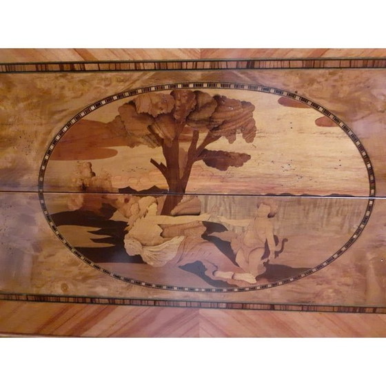 Image 1 of Commode en marqueterie italienne du Mid Century