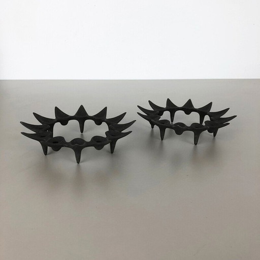 Paire de bougeoirs vintage par Jens Harald Quistgaard pour Dansk Designs, 1960
