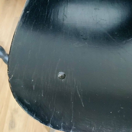 Image 1 of Ensemble de 3 chaises vintage en hêtre massif thermoformé par Baumann