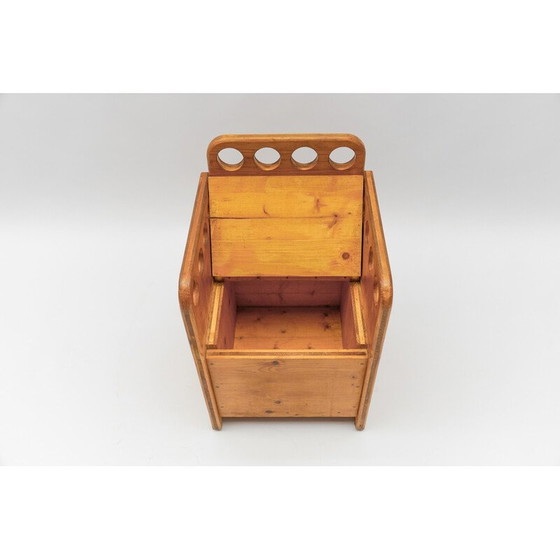 Image 1 of Paire de bancs en pin pour enfants, 1960