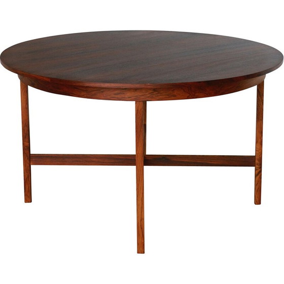 Image 1 of Table de salle à manger ronde en bois de rose, 1960