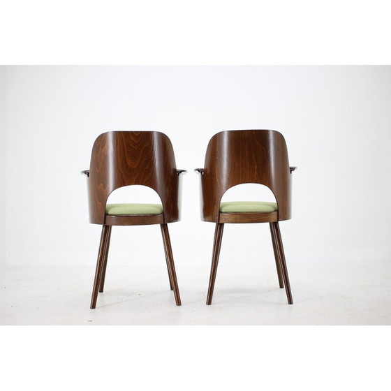 Image 1 of Ensemble de 4 chaises de salle à manger en bois vintage par Oswald Haerdtl, Tchécoslovaquie 1960