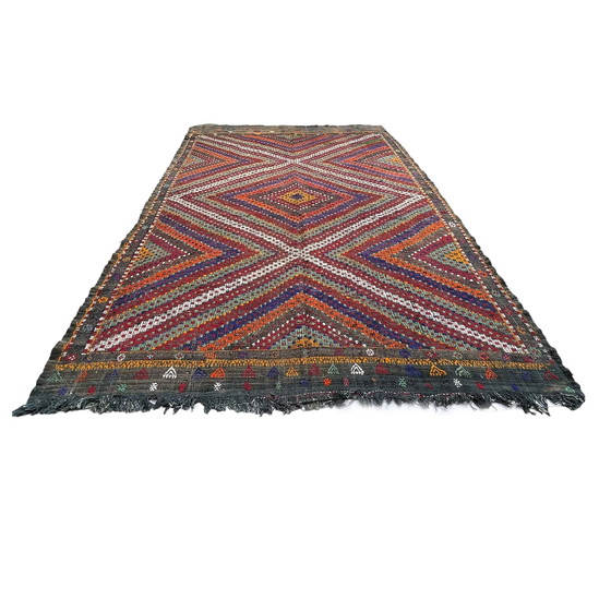 Image 1 of Tapis Kilim Turc Vintage , 295 X 197 Cm