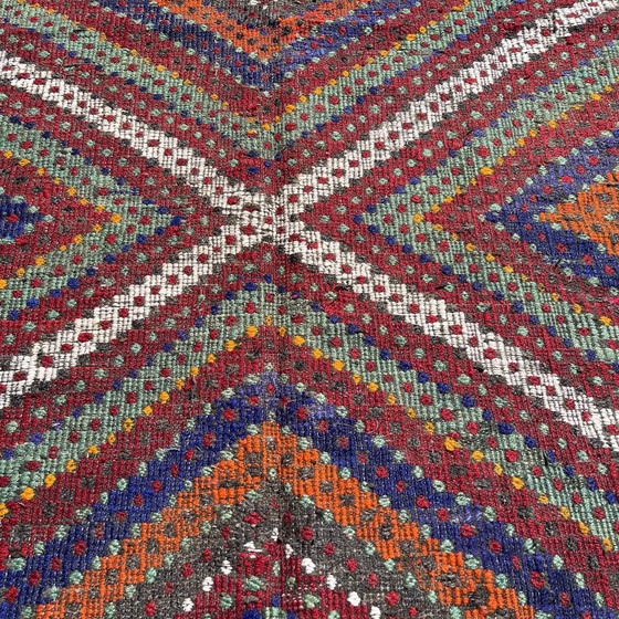 Image 1 of Tapis Kilim Turc Vintage , 295 X 197 Cm