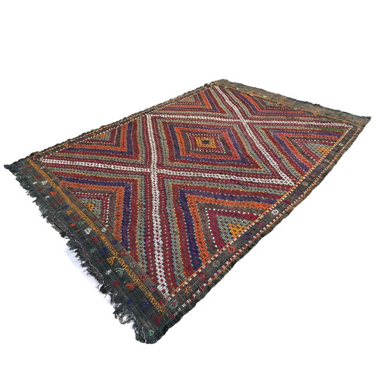 Image 1 of Tapis Kilim Turc Vintage , 295 X 197 Cm