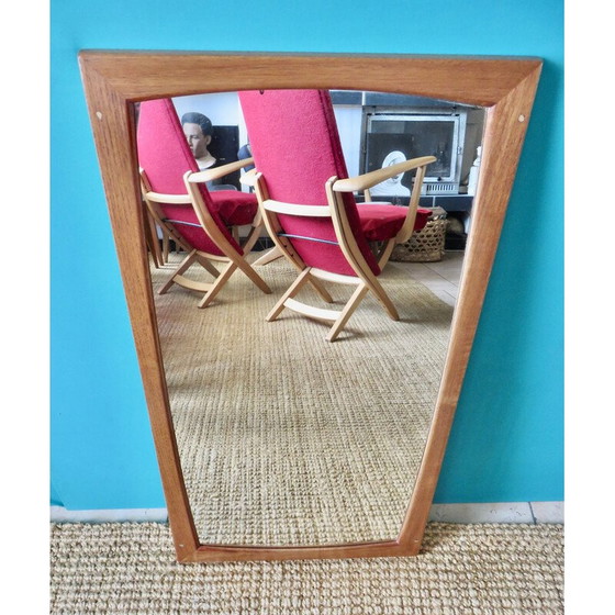 Image 1 of Miroir vintage en teck par Aksel Kjersgaard, Danemark 1965