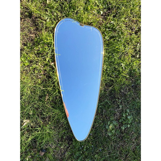 Image 1 of Miroir mural vintage en bois pressé, Allemagne 1950