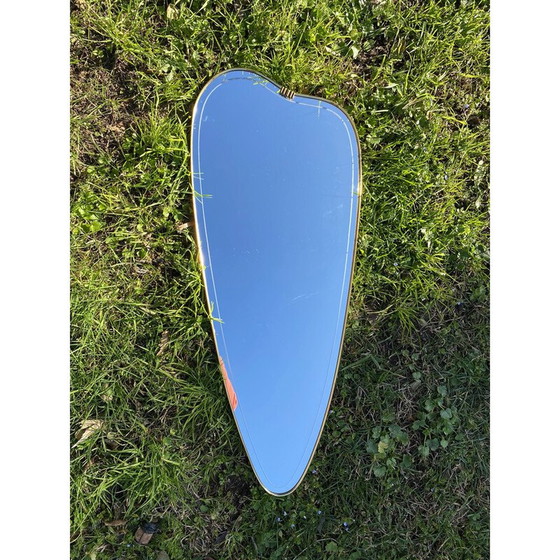 Image 1 of Miroir mural vintage en bois pressé, Allemagne 1950