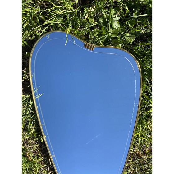 Image 1 of Miroir mural vintage en bois pressé, Allemagne 1950