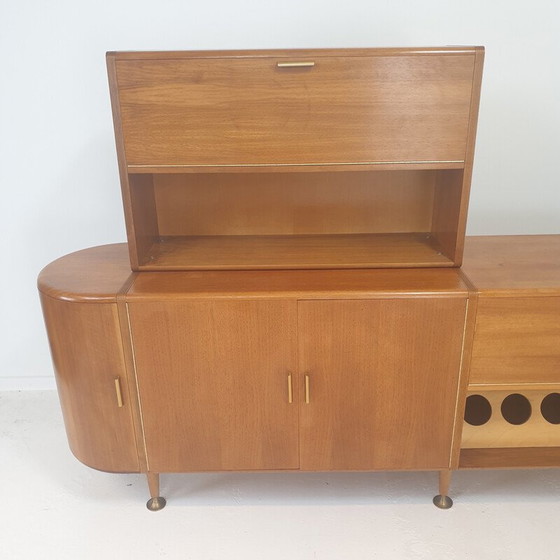 Image 1 of Buffet vintage en noyer à 3 modules par A.A. Patijn pour Zijlstra, années 1950