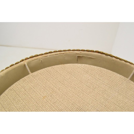 Image 1 of Lampadaire vintage en tissu, bois et chrome, Allemagne, années 1960