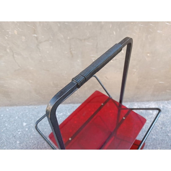 Image 1 of Porte-revues vintage avec petite étagère, 1960