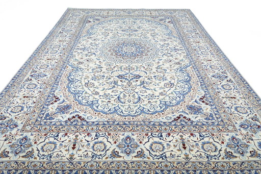 Tapis d'Orient Naïn 9 La noué à la main avec de la soie - 359 X 252 cm