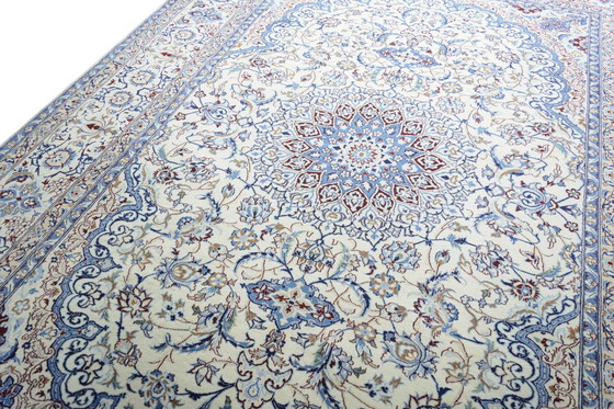Image 1 of Tapis d'Orient Naïn 9 La noué à la main avec de la soie - 359 X 252 cm