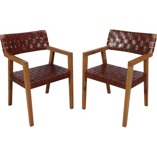 Paire de fauteuils vintage "Boss" par O. De Schrijver