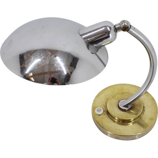 Lampe vintage en métal, Tchécoslovaquie 1950