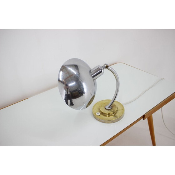 Image 1 of Lampe vintage en métal, Tchécoslovaquie 1950