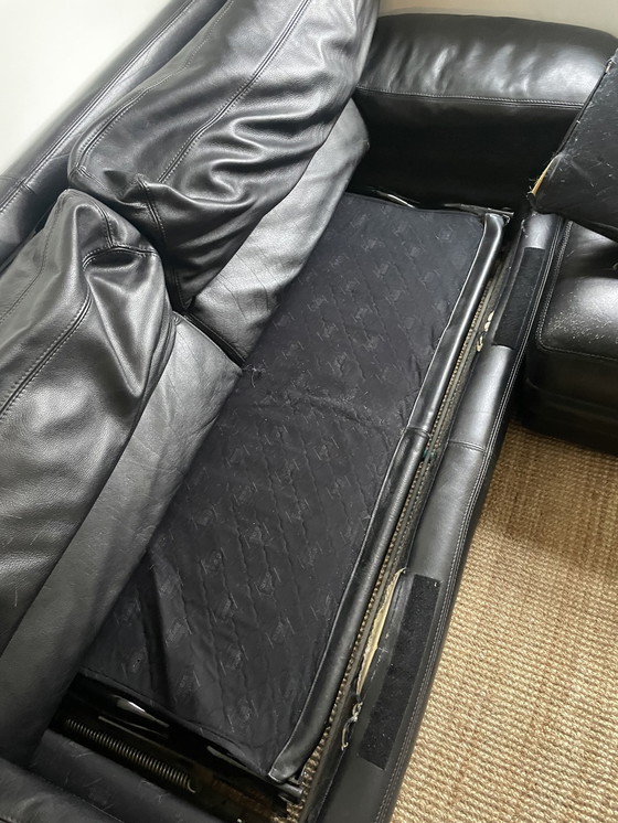 Image 1 of Canapé-lit vintage Roche Bobois avec pouf