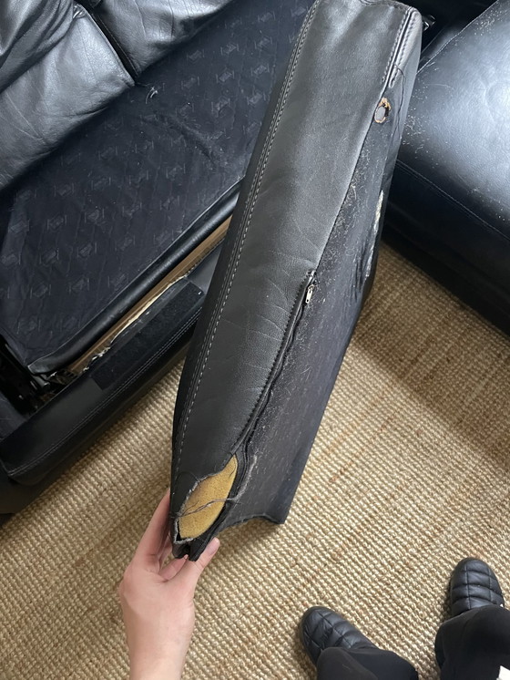 Image 1 of Canapé-lit vintage Roche Bobois avec pouf