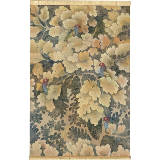 Image 1 of Peinture vintage représentant des oiseaux