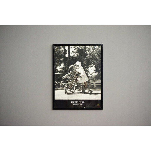 Impression vintage en noir et blanc, Italie 2000