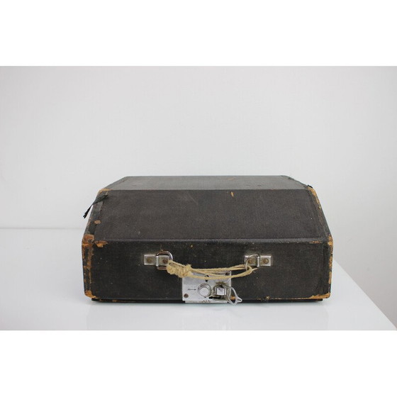 Image 1 of Machine à écrire vintage en plastique chromé pour Groma, Allemagne 1940