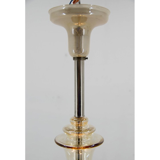 Image 1 of Lustre vintage Art Déco, Tchécoslovaquie, années 1930