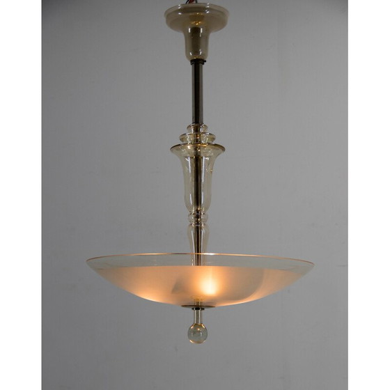 Image 1 of Lustre vintage Art Déco, Tchécoslovaquie, années 1930